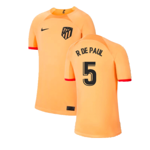 2022-2023 Atletico Madrid Third Shirt (Kids) (R DE PAUL 5)