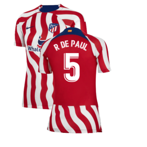 2022-2023 Atletico Madrid Womens Home Shirt (R DE PAUL 5)