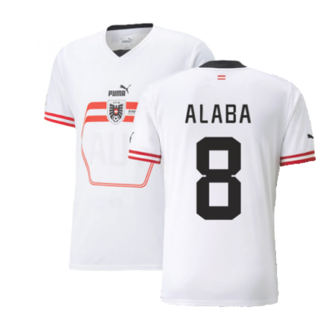 2022-2023 Austria Away Shirt (ALABA 8)