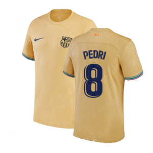 2022-2023 Barcelona Away Shirt (Kids) (PEDRI 8)