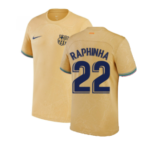 2022-2023 Barcelona Away Shirt (Kids) (RAPHINHA 22) 2022-2023 Barcelona Away Shirt (Kids) (RAPHINHA 22)