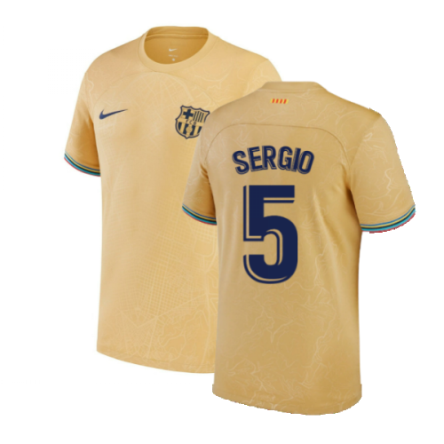 2022-2023 Barcelona Away Shirt (Kids) (SERGIO 5)