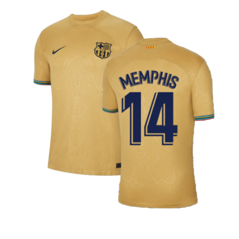 2022-2023 Barcelona Away Shirt (MEMPHIS 14)