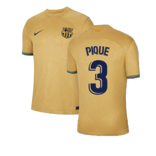 2022-2023 Barcelona Away Shirt (PIQUE 3)