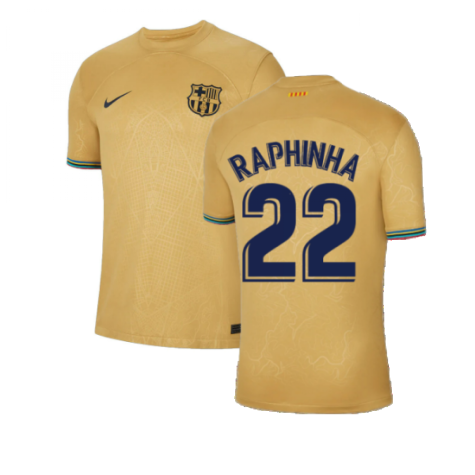 2022-2023 Barcelona Away Shirt (RAPHINHA 22)