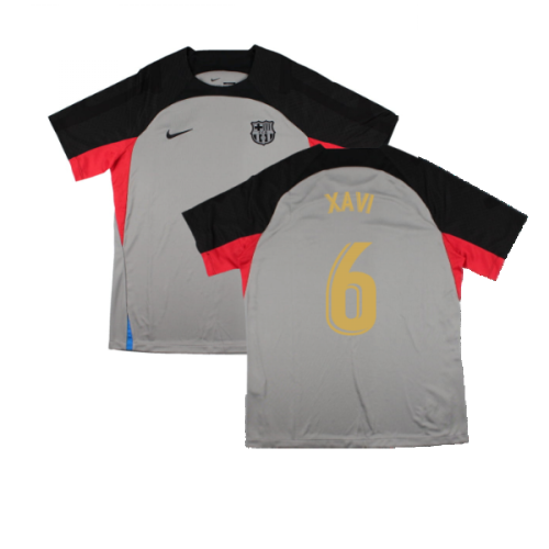 2022-2023 Barcelona CL Training Shirt (Grey) (XAVI 6)