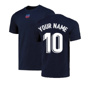 2022-2023 Barcelona Crest T-Shirt (Navy)