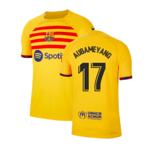 2022-2023 Barcelona Fourth Vapor Shirt (AUBAMEYANG 17) 2022-2023 Barcelona Fourth Vapor Shirt (AUBAMEYANG 17)