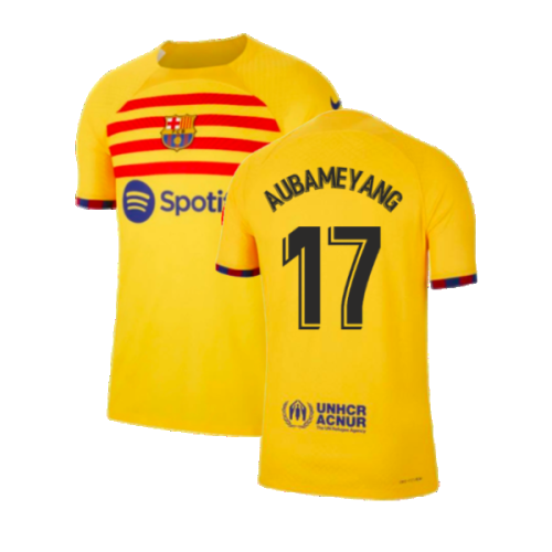 2022-2023 Barcelona Fourth Vapor Shirt (AUBAMEYANG 17)