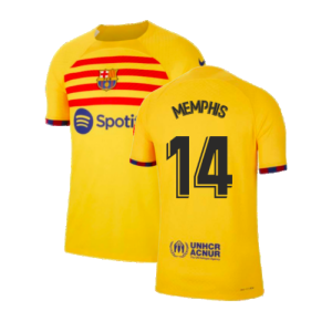 2022-2023 Barcelona Fourth Vapor Shirt (MEMPHIS 14)