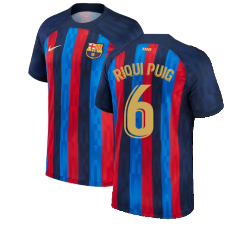 2022-2023 Barcelona Home Shirt (Kids) (RIQUI PUIG 6)