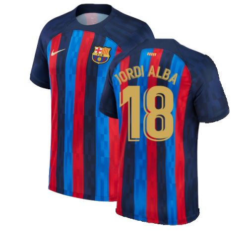 2022-2023 Barcelona Home Shirt (Ladies) (JORDI ALBA 18)