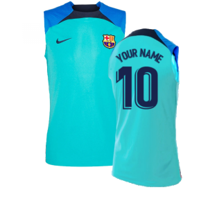 2022-2023 Barcelona Sleeveless Top (Aqua)