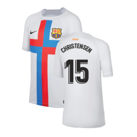 2022-2023 Barcelona Third Shirt (Kids) (CHRISTENSEN 15)