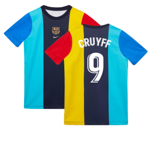 2022-2023 Barcelona Voice Tee (Obsidian) (CRUYFF 9)