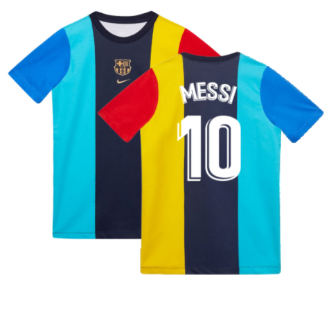 2022-2023 Barcelona Voice Tee (Obsidian) (MESSI 10)