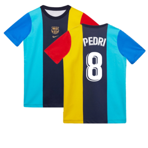 2022-2023 Barcelona Voice Tee (Obsidian) (PEDRI 8)