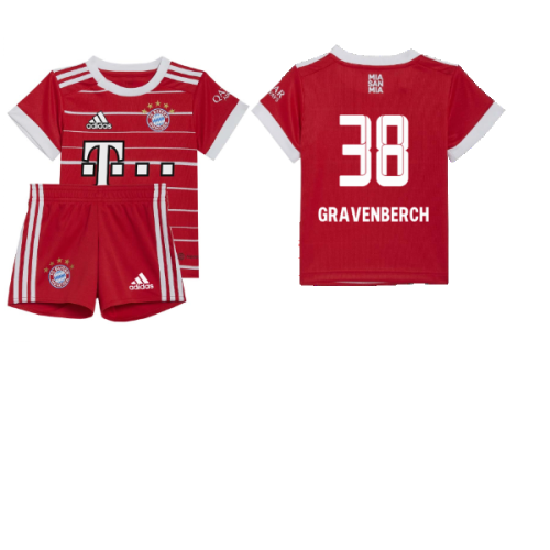 2022-2023 Bayern Munich Home Baby Kit (GRAVENBERCH 38)