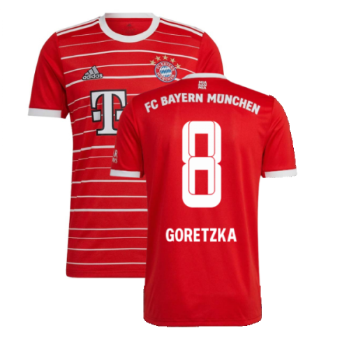 2022-2023 Bayern Munich Home Shirt (Kids) (GORETZKA 8)