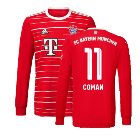 2022-2023 Bayern Munich Long Sleeve Home Shirt (Kids) (COMAN 11)