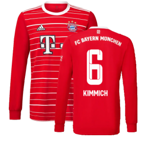 2022-2023 Bayern Munich Long Sleeve Home Shirt (KIMMICH 6)