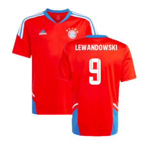 2022-2023 Bayern Munich Training Jersey (Red) - Kids (LEWANDOWSKI 9)