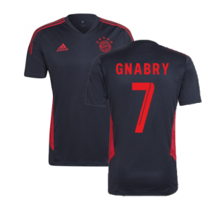 2022-2023 Bayern Munich Training Shirt (Black) (GNABRY 7)