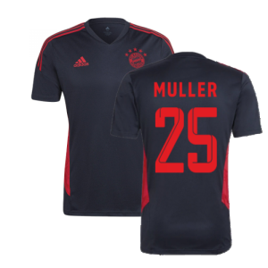 2022-2023 Bayern Munich Training Shirt (Black) (MULLER 25)