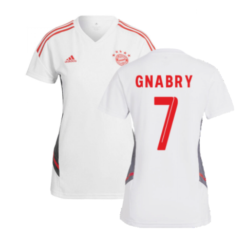 2022-2023 Bayern Munich Training Shirt (White) - Ladies (GNABRY 7)