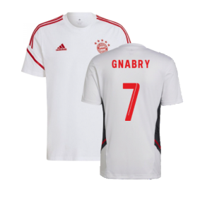 2022-2023 Bayern Munich Training Tee (White) (GNABRY 7)