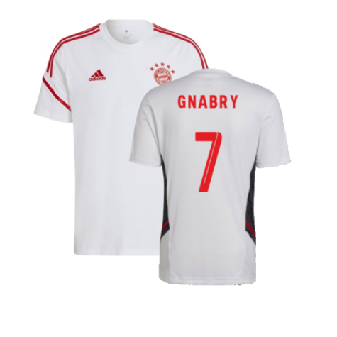 2022-2023 Bayern Munich Training Tee (White) (GNABRY 7)