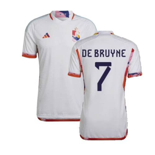 2022-2023 Belgium Authentic Away Shirt (DE BRUYNE 7)