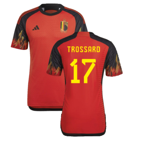 2022-2023 Belgium Authentic Home Shirt (TROSSARD 17)