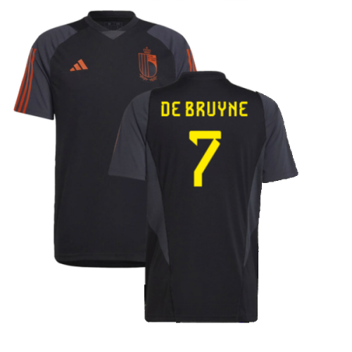 2022-2023 Belgium CO Tee (Black) (DE BRUYNE 7)