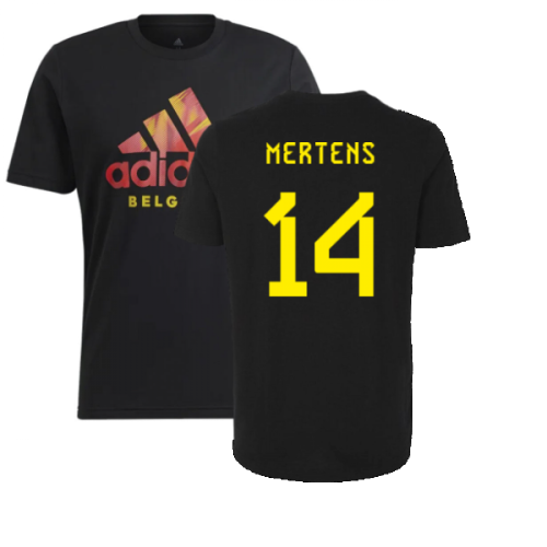 2022-2023 Belgium DNA Graphic Tee (Black) (MERTENS 14)