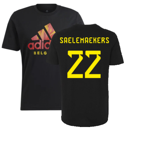 2022-2023 Belgium DNA Graphic Tee (Black) (SAELEMAEKERS 22)