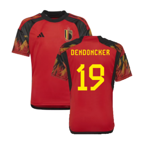 2022-2023 Belgium Home Shirt (Kids) (Dendoncker 19)