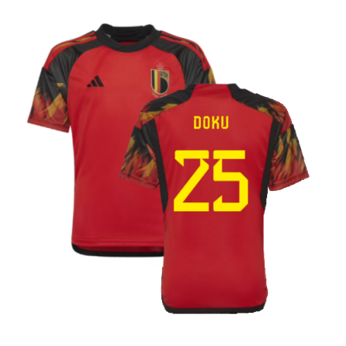 2022-2023 Belgium Home Shirt (Kids) (Doku 25)