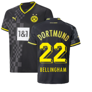 2022-2023 Borussia Dortmund Away Shirt (Kids) (BELLINGHAM 22)