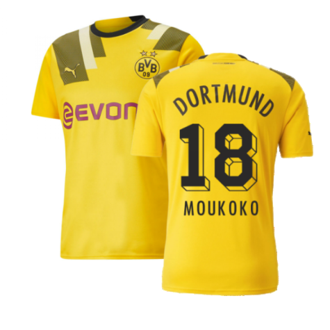 2022-2023 Borussia Dortmund CUP Shirt (MOUKOKO 18)