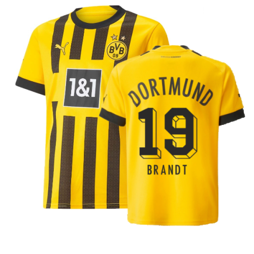 2022-2023 Borussia Dortmund Home Shirt (Kids) (BRANDT 19)