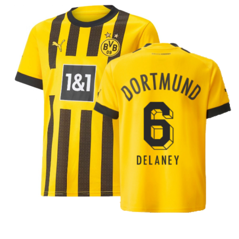 2022-2023 Borussia Dortmund Home Shirt (Kids) (DELANEY 6)