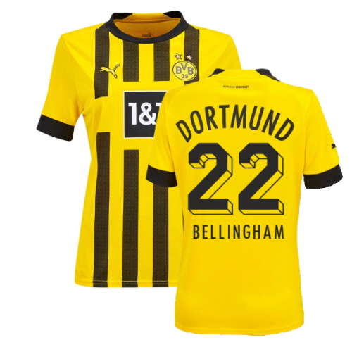 2022-2023 Borussia Dortmund Home Shirt - Ladies (BELLINGHAM 22)