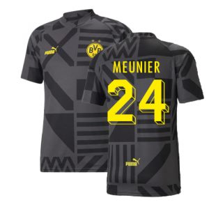 2022-2023 Borussia Dortmund Pre-Match Shirt (Black-Asphalt) (MEUNIER 24)