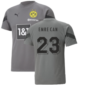 2022-2023 Borussia Dortmund Training Jersey (Smoked Pearl) (EMRE CAN 23)