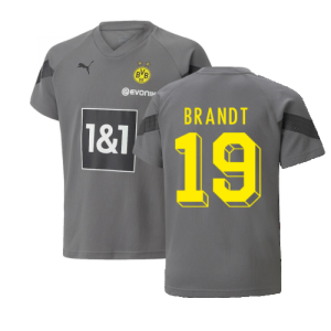 2022-2023 Borussia Dortmund Training Jersey (Smoked Pearl) - Kids (BRANDT 19)