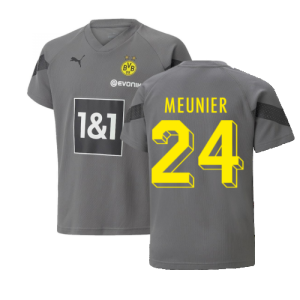 2022-2023 Borussia Dortmund Training Jersey (Smoked Pearl) - Kids (MEUNIER 24)