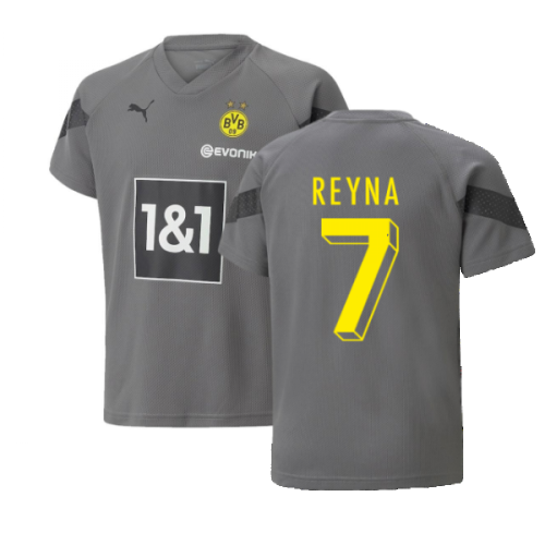 2022-2023 Borussia Dortmund Training Jersey (Smoked Pearl) - Kids (REYNA 7)