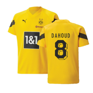 2022-2023 Borussia Dortmund Training Jersey (Yellow) - Kids (DAHOUD 8)