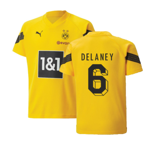 2022-2023 Borussia Dortmund Training Jersey (Yellow) - Kids (DELANEY 6)